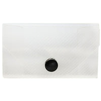 JAM Paper Plastic Business Card Case with Snap Closure, Clear, 5 Pack (368668g)-Clear