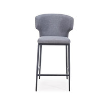 Plata Import Cesar Counter Stool, Grey (5028C-HDC-G)-Bar Stool