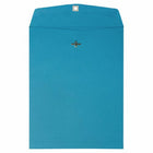 JAM Paper 10" x 13" Open End Catalog Coloured Envelopes with Clasp Closure - Blue Recycled - 50 Pack -Blue Envelope