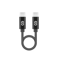 LOGiiX Sync & Charge Shortie USB-C to USB-C - 30cm - Black-This ultra compact 30cm USB-C to USB-C cable is perfect for use on-the-go