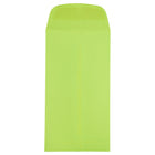 JAM Paper #5.5 Coin Envelopes, 3 1/8 x 5 1/2, Brite Hue Ultra Lime Green, 100 Pack-Green Envelopes