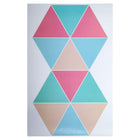 Truu Design Triangle Wall Decals, 11.02 x 19.09 inches, Pink/Turquoise-Set: comes in a box of 6 premium quality wall decals, suitable for smooth and clean surfaces