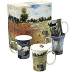 McIntosh Monet Mugs with Gift Box - 4 Pack - 11oz-This beautiful mug set is perfect for everyday use, whether at home, on the zoom call, or work
