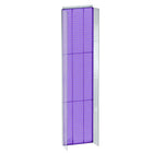 Azar Displays Pegboard Powerwing Display, 14" x 60", Purple (700354-PUR)-Purple plastic