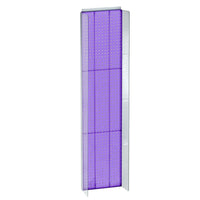 Azar Displays Pegboard Powerwing Display, 14" x 60", Purple (700354-PUR)-Purple plastic