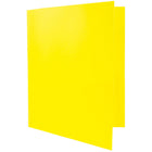 JAM Paper Plastic POP 2-Pocket Clasp School Folders with Prong Clip Fasteners, Yellow, 12 Pack-4