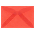 JAM Paper 3drug Mini Small Envelopes, 2 5/16 x 3.63, Red Translucent Vellum, 100 Pack (1591589A)-Colour: Primary Red