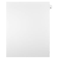 Mark Maker Legal Exhibit Index Tab White Single Tabs, 1/25th Cut, Letter Size, No Holes, Number 52, 25 Pack-White Single Tabs, 1/25th Cut
