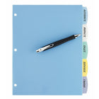 Avery Write & Erase Durable Plastic Write-On Dividers - 5 Tabs - Multi-colour-Ultra durable, tear-resistant plastic allows for frequent reference