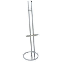 Eddie's Hang-Up Display Ltd. 67" Floor Standing Easel with Circular Base - Chrome - 67" Height - 2 Pack-Floor Standing Sign Holder