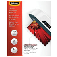 Fellowes ImageLast Laminating Pouches, Letter, 5 mil, 100 Pack (52040)-Thickness: 5 mil