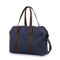Samsonite 41.1" Virtuosa Weekender Bag - Navy-The exterior fabric is made from a blend of cotton and fabric created using 100% post-consumer recycled PET bottles.