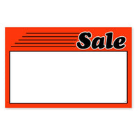 Sale Show Card, Black Text, 7" H x 11" W, 100 Pack-Card stock