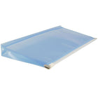 JAM Paper #10 Plastic Envelopes with Zip Closure, 5 x 10, Blue Poly, 12 Pack (921Z1bu)-Opening: booklet