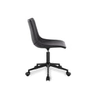 Plata Import Patrik Upholstered Leather Office Chair - Black-Weight Capacity:  225 lbs