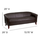 Flash Furniture HERCULES Imperial Series Brown Leather Sofa-CA117 Fire Retardant Foam