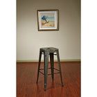 OSP Designs 30" Metal Barstool, Gunmetal, 4 Pack-Available in one of five colours