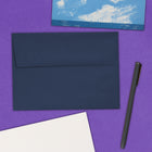 JAM Paper A7 Invitation Envelopes, 5.25 x 7.25, Navy Blue, 100 Pack (LEBA717g)-Opening: Booklet