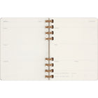Moleskine Undated Extra Large Hard Cover Spiral Planner - 7.5" x 10" - Crush Grape-Rounded Corners, Elastic Closure And Expandable Pocket In The Back