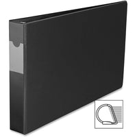 Filemode 11" x 17" Duraply D-Ring Poly Binder, 1-1/2", Black-Extremely solid and durable three-ring binder