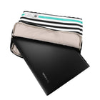 Vangoddy Luxe Series 16" Laptop Sleeve - Striped - Blue-Carry your device in this sleeve conveniently and safely, inside your briefcase, purse, or backpack