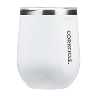 Corkcicle Insulated Stemless Wine Tumbler - 12oz - Gloss White-Wine Cup