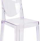 Flash Furniture – Chaise fantôme avec dossier ovale (OWGHOSTBACK18)-Pour l'usage commercial