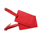 Designer Ashlin  Bicentenaire Canadiana Ensemble de 2 étiquettes à bagages  Cuir de vachette grainé  Rouge-Étiquette de bagage standard de la taille d'une carte de visite.