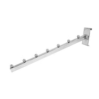 Can-Bramar Waterfall With Square Tubing For Gridwall, 16" x 3/4", Chrome, 10 Pack-Gridwall waterfall