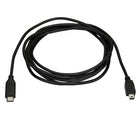 StarTech Male USB-C to Male Mini-USB Cable, 6 ft. (USB2CMB2M)-Connect USB 2.0 Mini-B devices to your USB-C or Thunderbolt™ 3 laptop or desktop computer