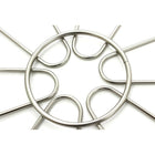 Cathay Importers Satin Chrome Round Wire Basket, 5"H x 12"Dia-Matte satin chrome finish