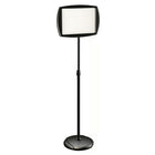 MasterVision Rectangular Dry-Erase Sign Stand - 10"  x 15" - Black-Double sided magnetic dry erase surface