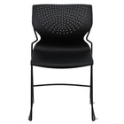 Flash Furniture HERCULES Series Black Full Back Stack Chair with Black Frame-Multipurpose Stack Chair