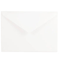 JAM Paper A7 Invitation Envelopes, 5.25 x 7.25, White with V-Flap, 250 Pack (4023210H)-Regular white v-flap envelope