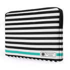 Vangoddy Luxe Series 12" Laptop Sleeve - Striped - Blue-Protect and carry your device with this Universal Black White Stripe Sleeve designed for 11 to 12" tablets, notebooks, and laptops