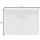 JAM Paper - Enveloppes en plastique avec fermeture à rabat - Livret de lettres - 8.875" x 12" - Transparent - Paquet de 12-Taille: 8.875 po L x 12 po l