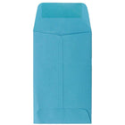 JAM Paper #3 Coin Envelopes, 2.5 x 4.25, Brite Hue Blue Recycled, 500 Pack-Blue Envelopes