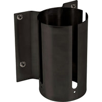 SCN Industrial Build Your Own Crowd Control Barriers - Wall Mounts, Steel, Screw Mount - 6 Pack-Finish/Colour: Black