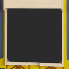 Flash Furniture Bright Beginnings Commercial Grade STEAM Wall Accessory Board, Magnetic Chalkboard-Black Chalkboard Surface