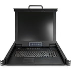 StarTech 16-Port Rackmount KVM Console with 17  Display (RKCONS1716K)-Ready to use with built-in touchpad and keyboard