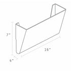 Storex Wall Files - Legal Size - Smoke - 24 Pack - 4 Sets of 6-Transparent so you can view the contents