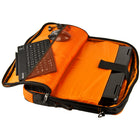 Classic Clamshell Sacoche pour Ordinateur Portable 13,3 po, Noir et Orange-Sacoche pour ordinateur portable légèrement en nylon conçue pour protéger votre appareils électroniques des chocs et des rayures.