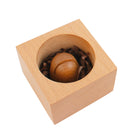 Decent Living Walnut Card Holder With Brass Base-Perfect as a wedding, anniversary, or birthday gift