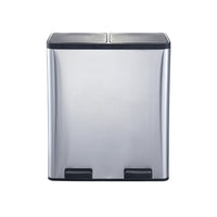 Step N' Sort 2 Compartment Trash and Recycling Bin - 70L-Extra large 70 liter capacity