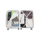 Air Canada Optimum 20" Hardside Carry-on Luggage - Spinner - Light Grey-Interior compression strap