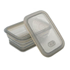 Minimal Silicone Food Storage Container - Grey - 460ml - Set of 2-FDA (US) and LFGB (EU) certified
