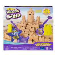 Kinetic Sand Beach Castle-Use the 6 castle-themed moulds to create walls, bridges, towers and more.