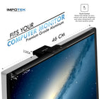 IMPOTEK LED Monitor Lamp - Smart Screen Light Bar with Multi Functional Touch Control-Touch Control Adjustment - Button-free control for easy control over power, stepless brightness adjustment, and 3 color temperature mode (3000-6000k) with the touch-sensitive panel.
