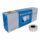 Eddie's Motex MX5500 Plus 1 Line 8 Ch Removable Labels - White/Orange Line - 25 Pack-MX 5500 Plus Removable Labels