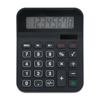 Staples 8-Digit Display Calculator - Black-Desktop calculator with easy-view 8-digit angled LCD display